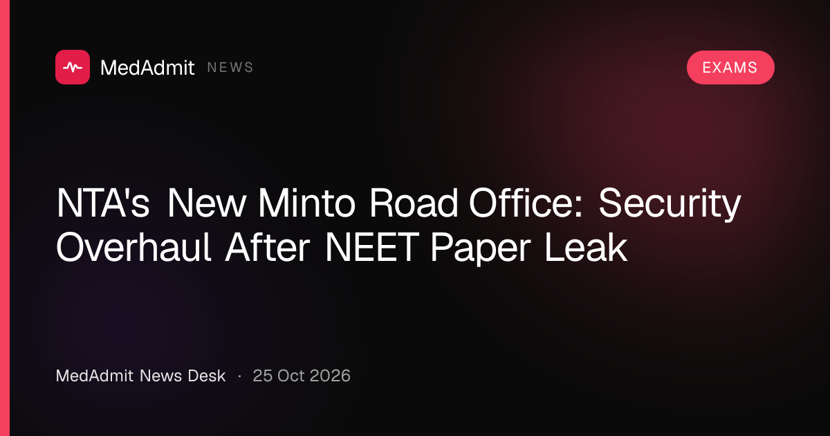 NTA's New Minto Road Office: Security Overhaul After NEET Paper Leak ...